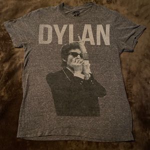 Bob Dylan T-Shirt Gray Size S